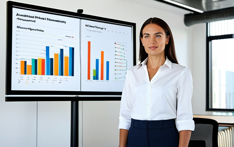 Sustainable Business in Action**
"A fully clothed businesswoman in appropriate attire, presenting a sustainability report in a modern office setting. Charts and graphs display positive environmental impact. Natural lighting, perfect anatomy, correct proportions, safe for work, appropriate content, professional, family-friendly, high resolution."
**